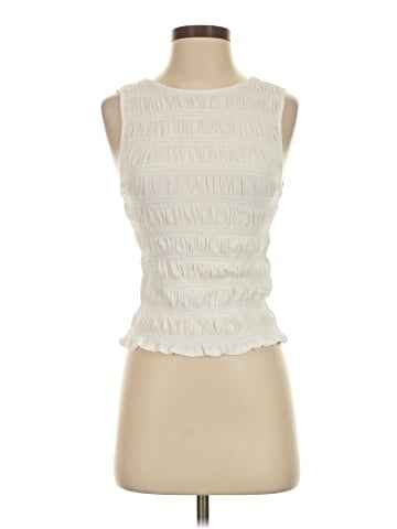 Madewell Smocked Boatneck Tank (view 1)