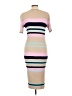 Roolee Stripes Tan Casual Dress Size L - photo 2