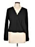 Nine Britton 100% Polyester Black Long Sleeve Blouse Size L - photo 1