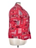 NYCC Print Red Short Sleeve Button-Down Shirt Size 2X - photo 4
