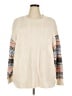 BLOOMCHIC 100% Acrylic Color Block Ivory Pullover Sweater Size 18 - 20 - photo 1