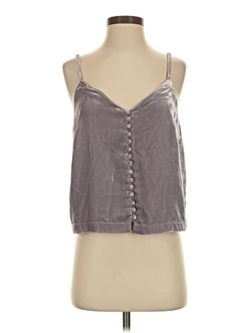 Madewell Velvet Button-Down Cami (view 1)