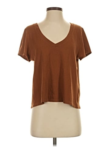 Madewell Softfade Cotton V-Neck Crop Tee (view 1)