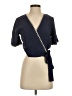 APRICOT Blue Short Sleeve Blouse Size 4 - photo 1