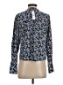 J.Crew Paisley Blue Long Sleeve Blouse Size XS - photo 2