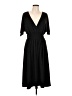 Apostrophe Solid Black Cocktail Dress Size L - photo 1