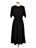 Apostrophe Solid Black Cocktail Dress Size L - photo 2