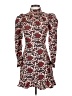 Sandro Animal Print Burgundy Cocktail Dress Size EU (FR) 34 / US 2 - photo 1