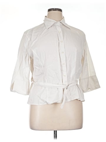 Faconnable 3/4 Sleeve Button-Down Shirt (view 1)