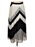 Banana Republic 100% Polyester Chevron-herringbone Ivory Formal Skirt Size 4 - photo 1