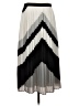 Banana Republic 100% Polyester Chevron-herringbone Ivory Formal Skirt Size 4 - photo 2