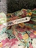 Zara Floral Brown 3/4 Sleeve Blouse Size M - photo 7