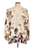 Maurices 100% Rayon Ivory Long Sleeve Blouse Size L - photo 1