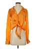 Wilfred 100% Cupro Orange Long Sleeve Blouse Size S - photo 1