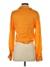 Wilfred 100% Cupro Orange Long Sleeve Blouse Size S - photo 2
