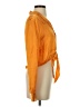 Wilfred 100% Cupro Orange Long Sleeve Blouse Size S - photo 4