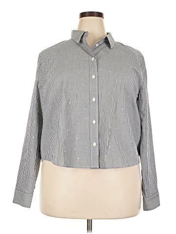 J.Crew Factory Store Long Sleeve Button-Down Shirt (view 1)