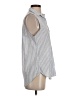 Frank & Eileen 100% Cotton Stripes Gray Sleeveless Button-Down Shirt Size XS - photo 4
