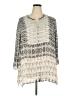 Nic + Zoe Silver 3/4 Sleeve Blouse Size 2X - photo 1