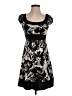 Wrapper Graphic Black Casual Dress Size XS - photo 1