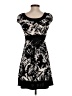 Wrapper Graphic Black Casual Dress Size XS - photo 2
