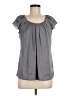 Spense 100% Polyester Gray Short Sleeve Blouse Size M - photo 1