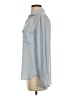 Ann Taylor 100% Polyester Blue Long Sleeve Polo Size S - photo 5