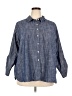 Tommy Hilfiger Blue 3/4 Sleeve Button-Down Shirt Size 2X - photo 1