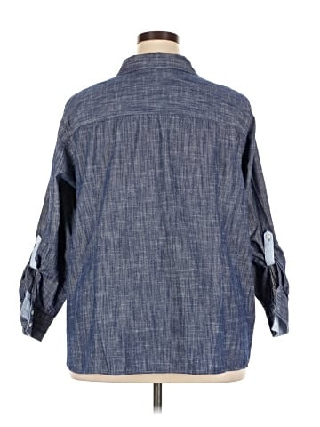 Tommy Hilfiger 3/4 Sleeve Button-Down Shirt (view 2)