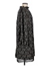 Ann Taylor 100% Polyester Paisley Gray Casual Dress Size 8 - photo 4