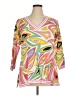 Gretchen Scott Designs Pink Long Sleeve Blouse Size XL - photo 1