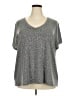 Massini Stars Silver Short Sleeve T-Shirt Size 3X - photo 1