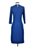 J. McLaughlin Chevron-herringbone Blue Casual Dress Size XS - photo 2