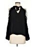 Parker 100% Silk Black Sleeveless Silk Top Size S - photo 1