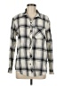 Gap 100% Cotton Plaid Gray Long Sleeve Button-Down Shirt Size M - photo 1