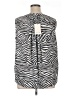 NYDJ 100% Polyester Animal Print Silver Sleeveless Blouse Size 0X - photo 2
