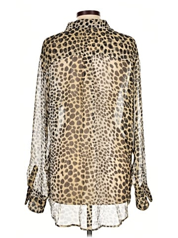 Equipment Long Sleeve Silk Top (view 2)