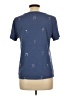 J.Crew 100% Cotton Stars Blue Short Sleeve Top Size L - photo 2