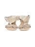 Donald J Pliner Metallic Ivory Wedges Size 7 - photo 2