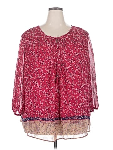 St. John's Bay 3/4 Sleeve Blouse (view 1)