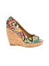 Nine West Paisley Tan Wedges Size 7 1/2 - photo 1