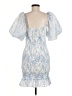 Missguided 100% Polyester Blue Cocktail Dress Size 6 - photo 2