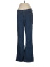 Laura Scott Chevron-herringbone Blue Jeans Size 8 - photo 1