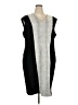 Calvin Klein Chevron-herringbone Black Cocktail Dress Size 22 - photo 1
