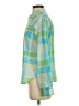 J. McLaughlin Color Block Green Long Sleeve Button-Down Shirt Size 4 - photo 5