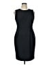 Calvin Klein Solid Black Cocktail Dress Size 14 - photo 1