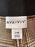 Ava & Viv Plaid Brown Casual Pants Size 22 - photo 4