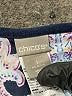 Chico's 100% Linen Color Block Jacquard Paisley Blue 3/4 Sleeve Blouse Size Med (1) - photo 7
