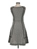 Lands' End Houndstooth Gray Casual Dress Size 6 - photo 2