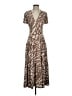 CAbi Animal Print Brown Casual Dress Size S - photo 1